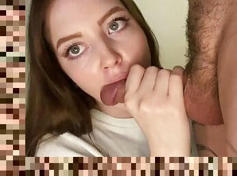 orgasmo, ruso, amateur, mamada, chorro-de-corrida, adolescente, casero, pies, corrida, rubia