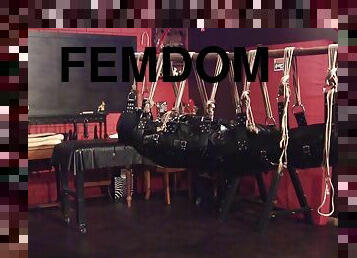 lesbienne, hardcore, bdsm, esclave, bas, fétiche, latex, bondage, femme-dominatrice