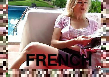 en-plein-air, maigre, anal, milf, française, blonde