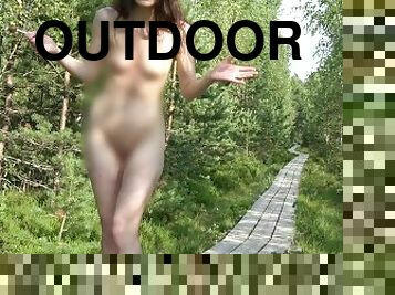 cul, gros-nichons, masturbation, orgasme, en-plein-air, milf, secousses, naturel, fétiche, musclé