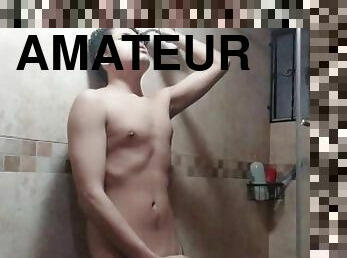 18 years old in bathroom solo masturbation amateur