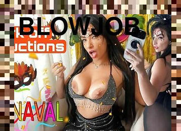 Sexy brazilian brunette dirty talking a hot JOI JERK OFF INSTRUCTIONS CARNAVAL PARTY BRAZIL