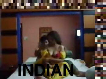 كبيرة-الثدي, هندي, قبلات, فندق