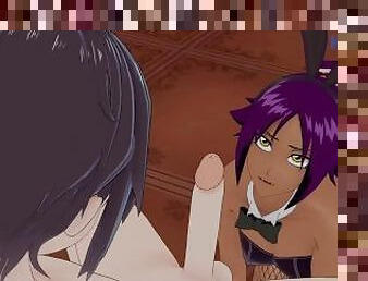 Yoruichi Shih?in (Bunny Girl ver.) and I have intense sex in the casino. - BLEACH Hentai