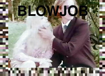 blowjob, stor-pikk, vintage, blond