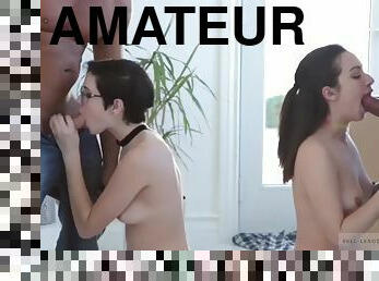 amatør, babes, blowjob, cumshot, tenåring, hardcore, handjob, gruppesex, webkamera, søster