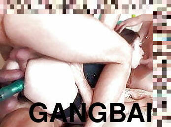 gangbang-hubungan-seks-satu-orang-dengan-beberapa-lawan-jenis, seks-grup, ganda, inggris, menembus