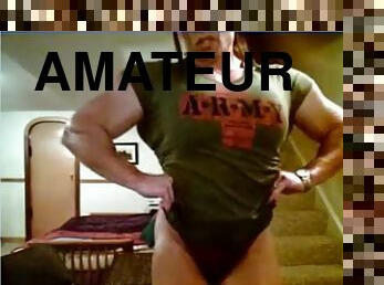 FBB Andrea army shirt on cam