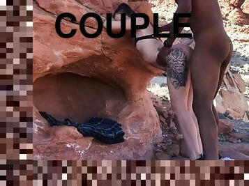Sexy Interracial Couple Have Sex On Public Hiking Trail