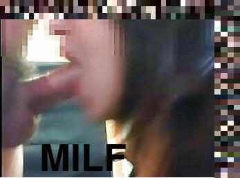 fellation, milf, maison, sucer