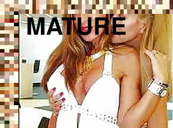 masturbation, mogen, lesbisk, milf, mamma, massage, fingerknull, kyssar, amerikansk, bikini