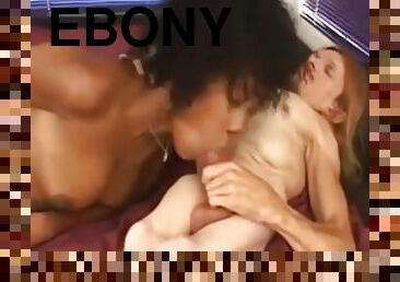 Ebony busty natural tits slut suck and fuck ugly midget cock