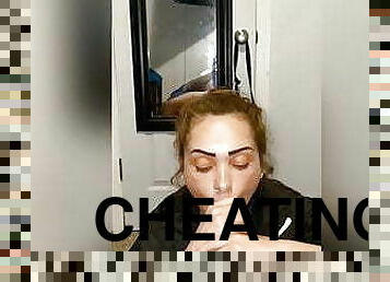 CHEATING LATINO WHORE SUCKS DICK FOR REVENGE 