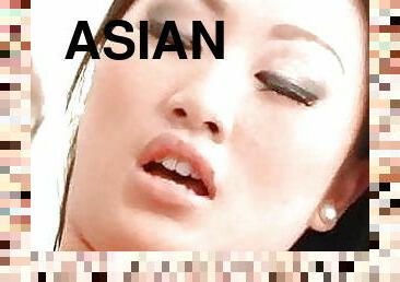 asiatisk, stor-pikk, interracial, skitten, hvit, pikk