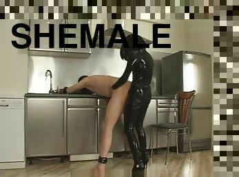 transsexual, brinquedo, bdsm, fetiche, latex