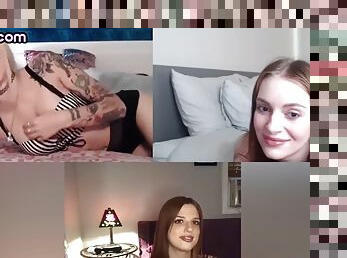 21 year old petite lesbians masturbate with sex toys on webcam