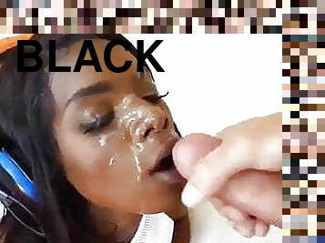 ejaculation-sur-le-corps, interracial, black, sur-le-visage, ejaculation