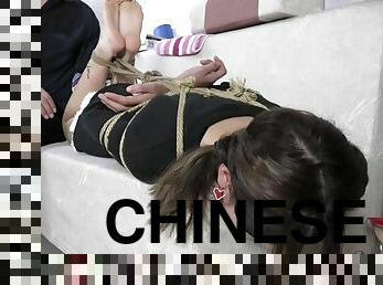 chinese two girls bondage