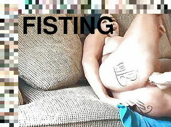 fisting, orgasmo, esguincho, esposa, amador, anal, brinquedo, dildo