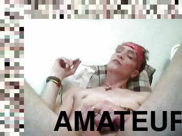 masturbação, magro, amador, pénis-grande, gay, provocando