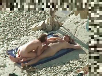 Couple Share Hot Moments On Nudist Beach