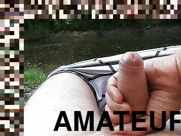 masturbation, en-plein-air, maigre, amateur, ejaculation-sur-le-corps, gay, branlette, couple, secousses, ours