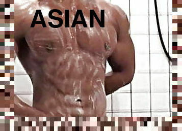 asiático, banhos, pai, gay, punheta, paizinho, musculado, filipina