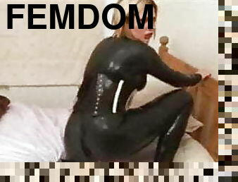 rumpe, store-pupper, onani, pussy, milf, blond, latex, femdom