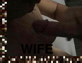 asawa-wife, tsupa, talsik-ng-tamod, malaking-titi, tatluhan, cuckold, bay, puti, paghigop