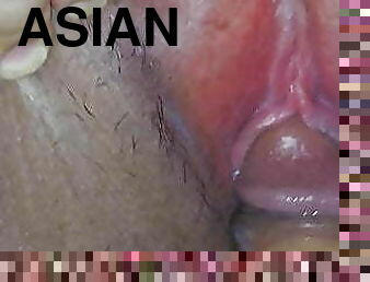 asiatique, gros-nichons, orgasme, amateur, énorme-bite, interracial, maison, japonais, point-de-vue, naturel