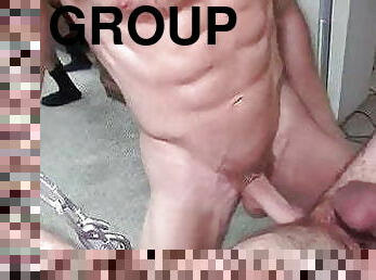 papa, orgie, partei, anal-sex, immens-glied, homosexuell, gruppensex, vati, tragen