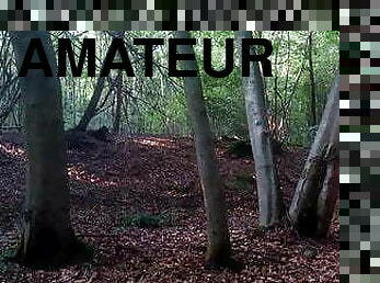 masturbation, en-plein-air, amateur, énorme-bite, gay, allemand, secousses, horny, forêt, bite