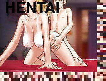 första-gången, blond, hentai, busig