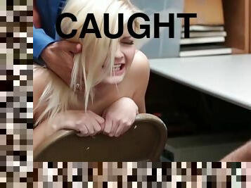 Blonde Madison and her bf caught shoplifting