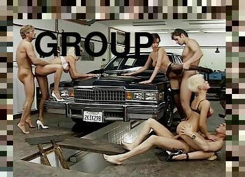 Group Fuck In The Kink Garage - DBM Video