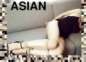 asiatique, bdsm, solo, chinoise, bondage