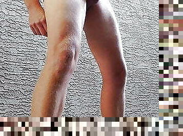 masturbation, en-plein-air, maigre, ejaculation-sur-le-corps, jouet, gay, ejaculation, américaine, musclé, minet