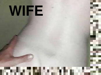 Wife sprayed with cum