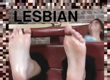 lésbicas, pés, fetiche, abusada