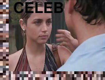 Ana de Armas showing cleavage and making love