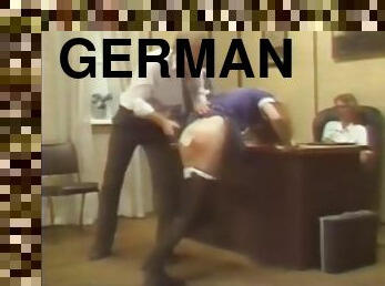 skolejente, tenåring, tysk, spanking