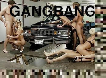 babes, gangbang, voiture