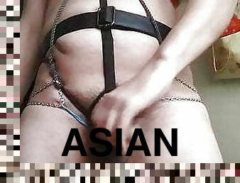 asiatique, papa, poilue, masturbation, chatte-pussy, anal, énorme-bite, gay, maman, ejaculation