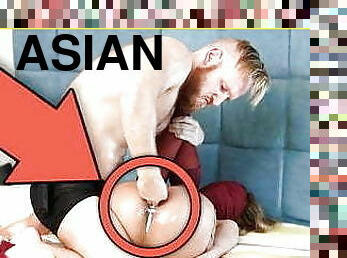 asiatisk, orgasme, fisse-pussy, sprøjte, amatør, hjemmelavet, massage