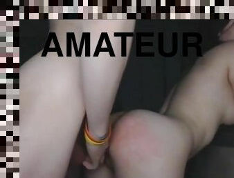 amatør, anal, teenager, creampie, første-gang