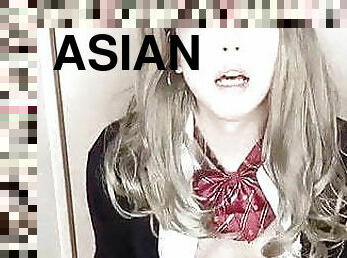 asiatisk, masturbation, amatör, anal, leksak, gay, ritt, dildo