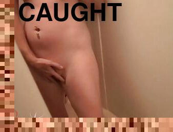 Caught In The Shower, Cummed On My Tits