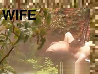 gorgeous wife fucked in the garden