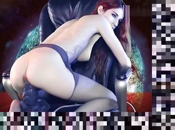 Fucking in pantyhose big alien cock! (Mass Effect Sex Parody) By Scarletmilk