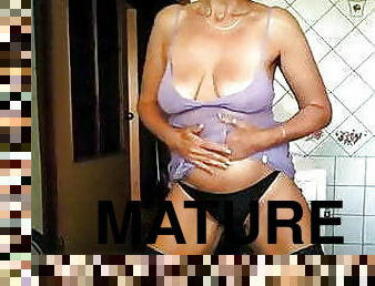 tetas-grandes, esposa, maduro, abuelita, medias, cocina, ama-de-casa, natural, bikini, nylon